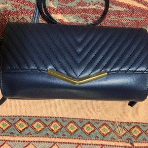 Vintage Electric Blue Convertible Clutch/Shoulder Bag by Jaclyn Smith